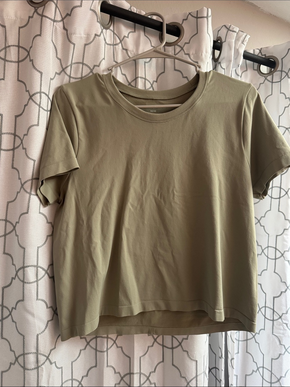Everyday Short Sleeve Crewneck Top - Olive Green